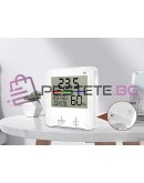 Часовник термометър LCD метеорологична станция с хигрометър